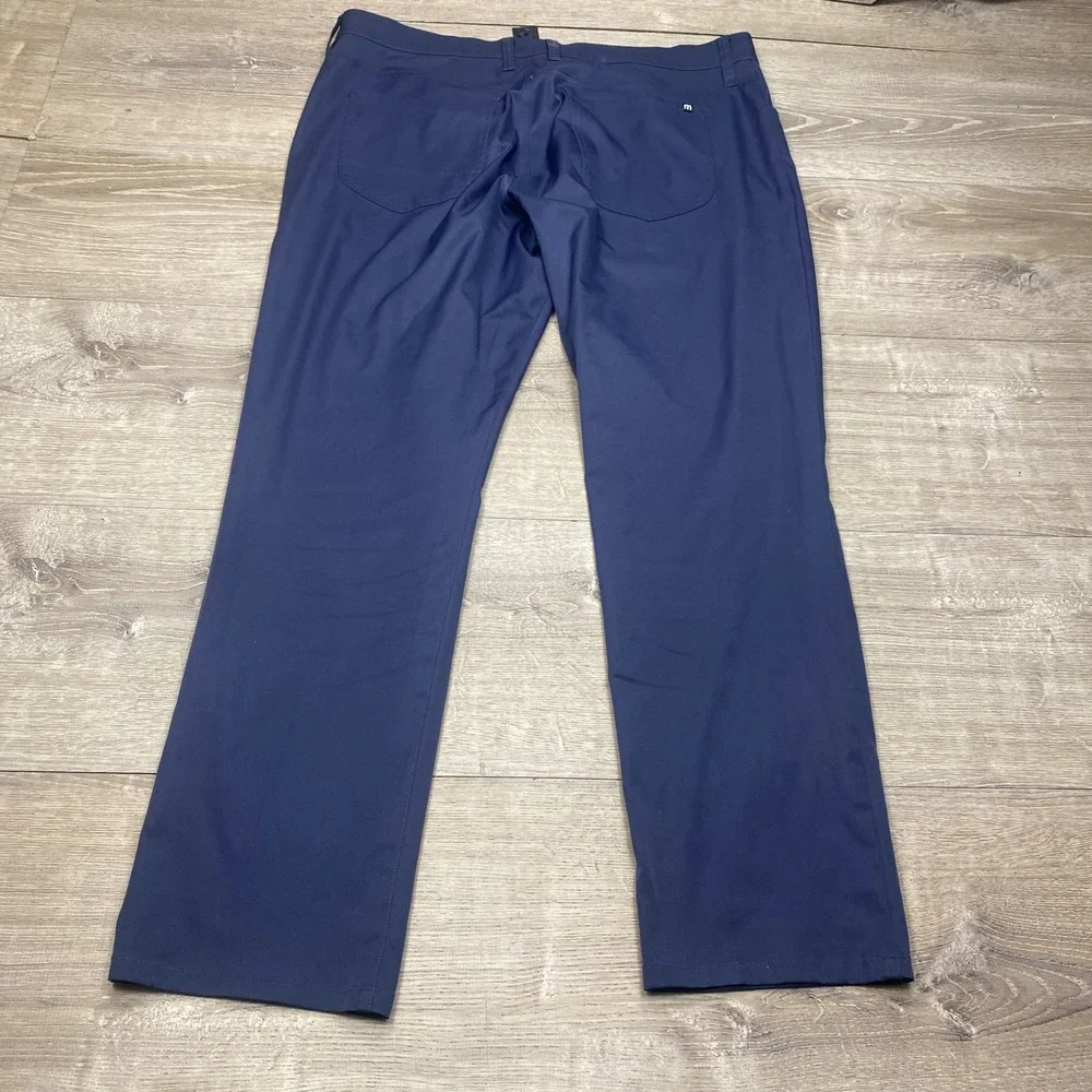 TravisMathew Mens 36 Golf Pants‎ Navy Blue Polyester Performance Trousers